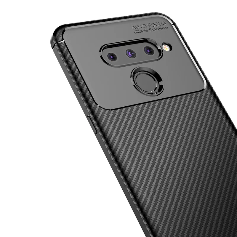 Для LG G8 ThinQ TPU мобильный телефон мягкий углеродный fundas conque on для V50 чехол высокого