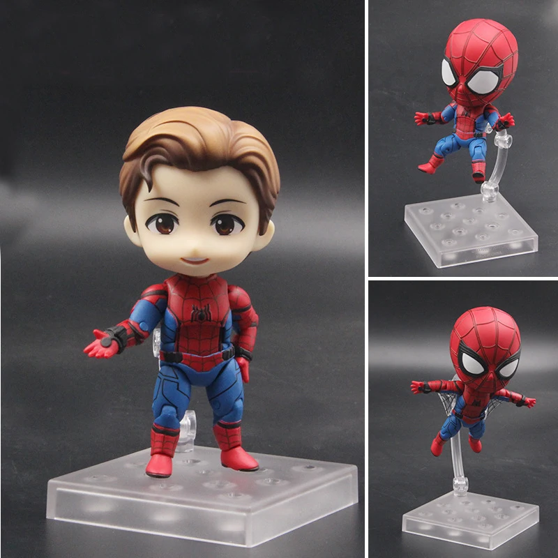 Аниме Marvel Мстители Nendoroid 781 милый человек-паук Kawaii Человек-паук 10 см фигурка игрушки