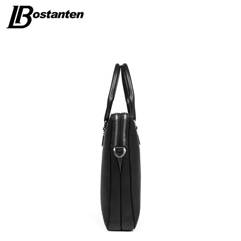 Bostanten 13 дюймов мужской портфель деловая сумка из натуральной кожи для ноутбука