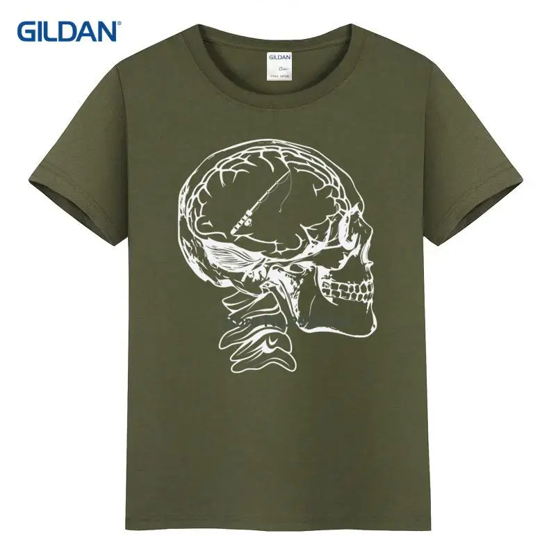 Футболка Pour Homme 2017 fishinger на мозг футболка Noir хлопок Джерси|hommes t-shirt|tee shirtt-shirt homme |