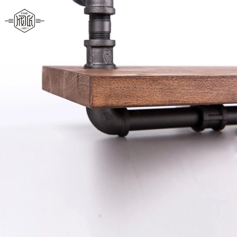 Этажерка Интересная полка для книг и экспонатов из дерева водопроводной труб в