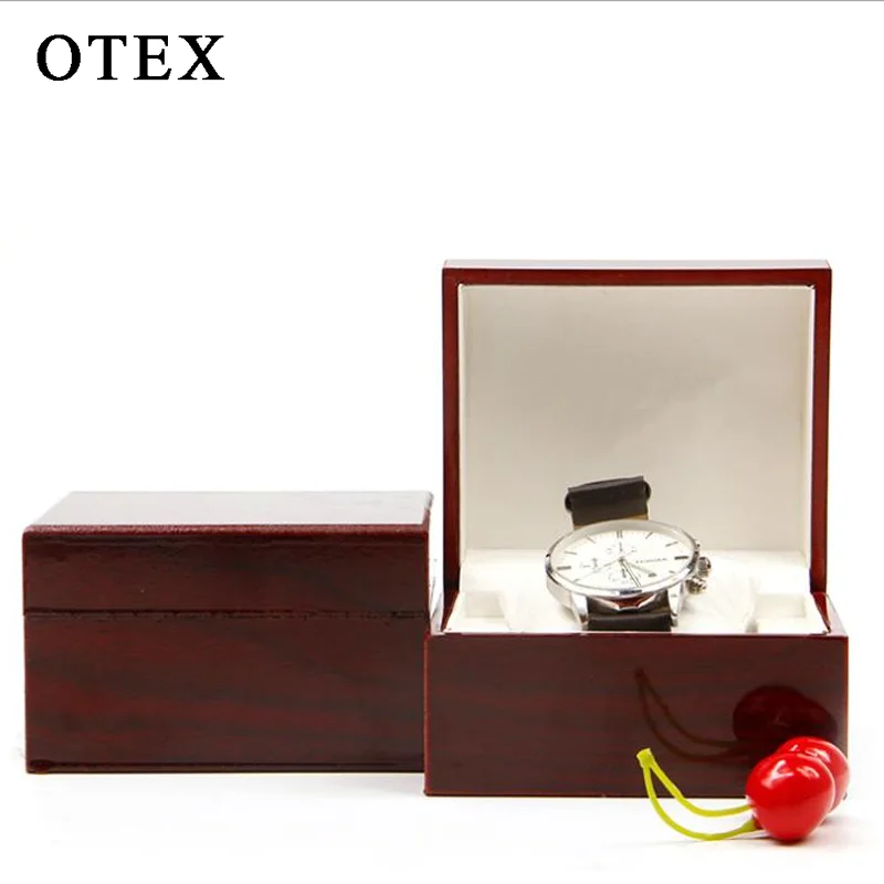 Высококачественный ручной подарок деревянные откидные красные одноквадратные