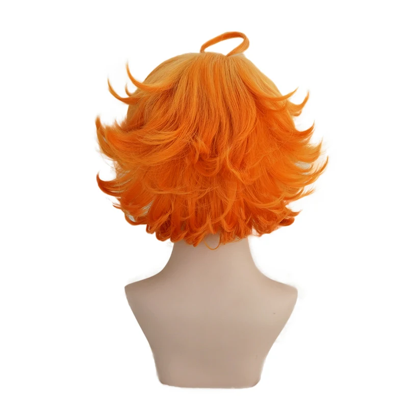 Короткий парик Neverland Emma Orange костюм для косплея Yakusoku no термостойкие синтетические