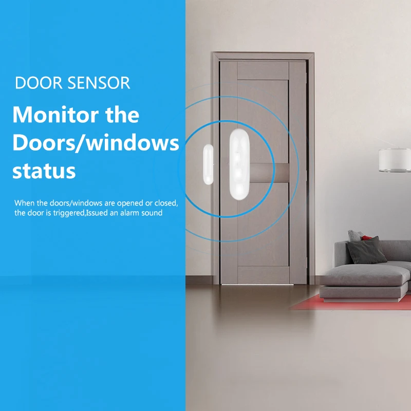 SmartYIBA Z-WAVE датчик двери и окна для домашней безопасности совместим с Z wave серии 300 500