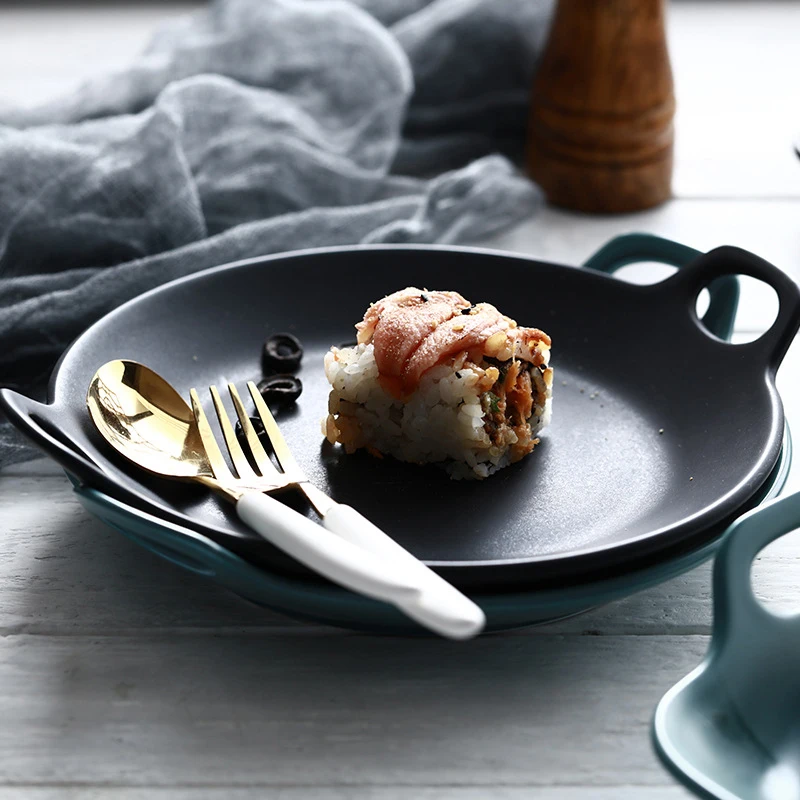 Новинка 1 шт. в скандинавском стиле для выпечки тарелка завтрака матовая глазурь