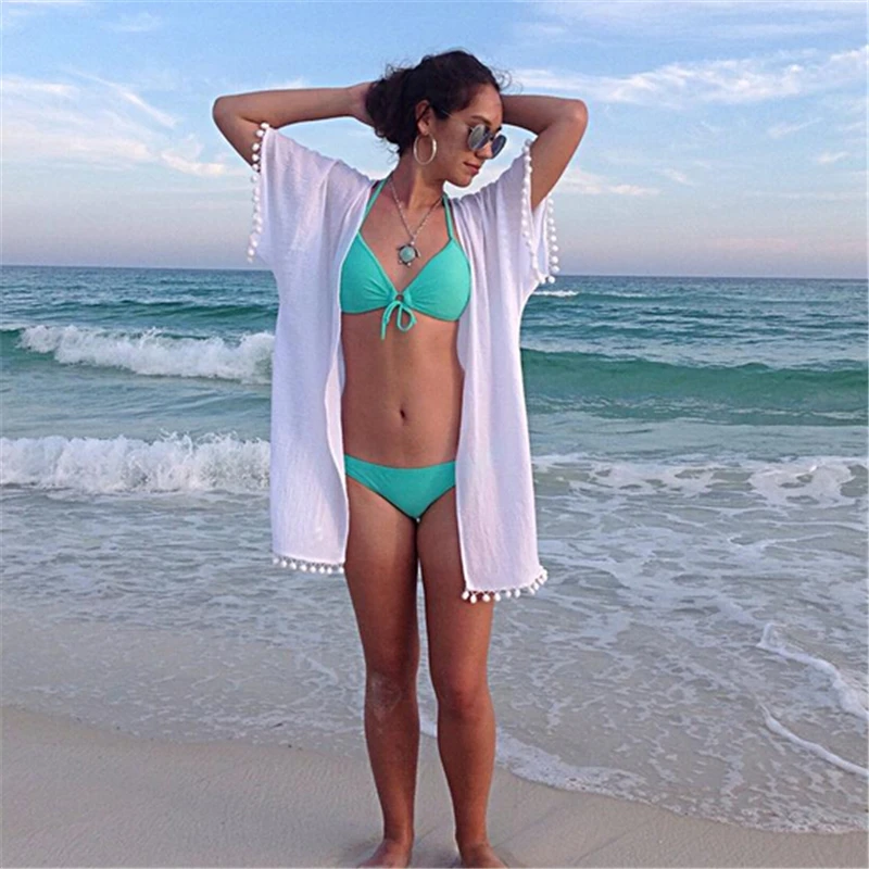 Летнее пляжное платье с кисточками купальный костюм пляжный купальник свободный