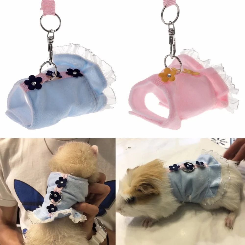 Шлейка жилет для домашних животных регулируемый поводок мелких питомцев