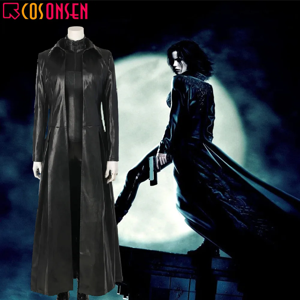

Underworld Blood Wars Cosplay The Vampire Warrior Selene Deluxe Black Jacket Costume Custom Made COSPLAYONSEN