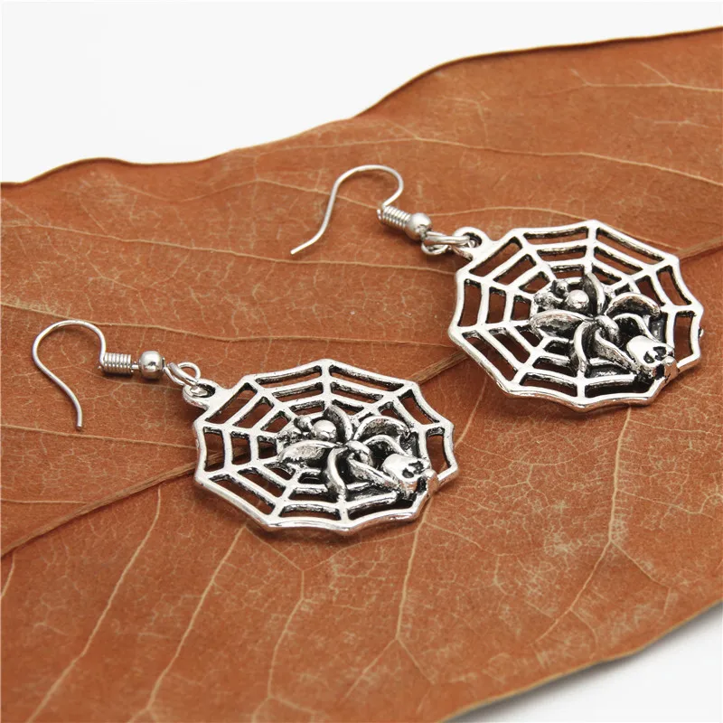 1 пара Новое поступление милые серьги ручной работы в виде паутины для женщин