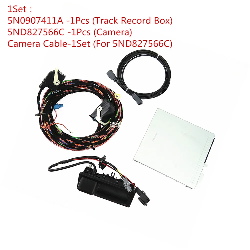 411A-566C-Cable-1Set SCJYRXS 12 В камера заднего вида трек запись коробка Кабельный разъем комбинация для Tiguan 5N0907441A 5ND827566C 5N0 907 441A 5ND 827 566C - Название цвета: 411A-566C-Cable-1Set