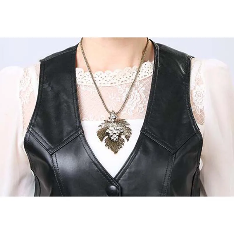 Женский костюм из мягкой натуральной кожи жилет женский утепленный куртка без
