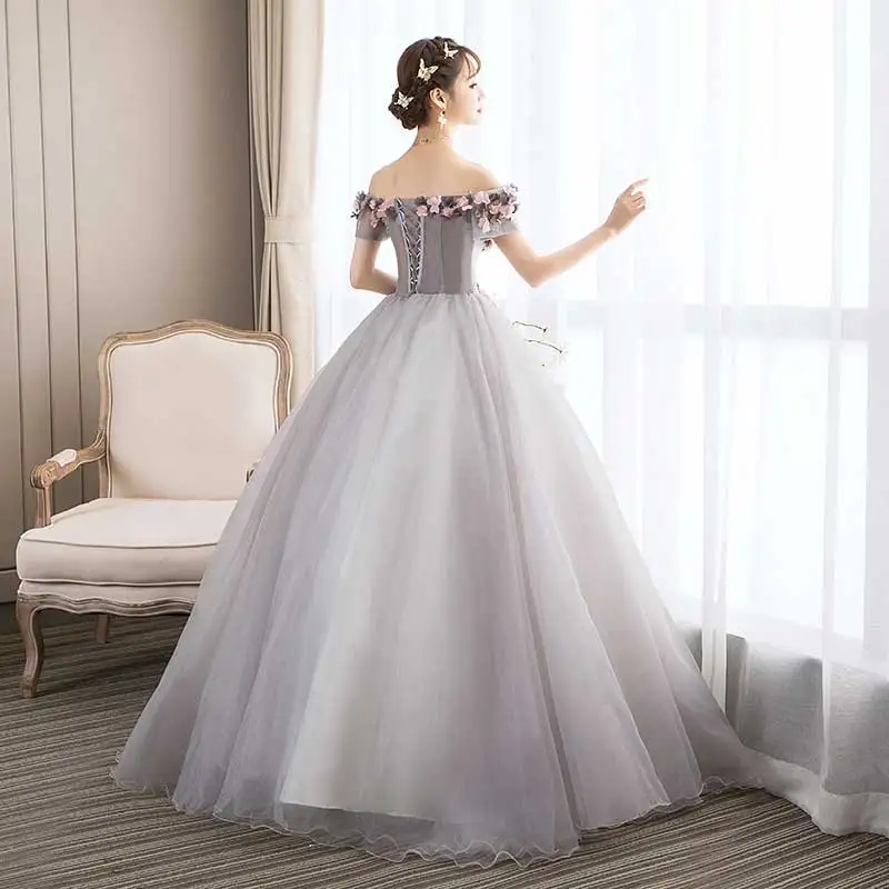 

Illusion Quinceanera Dresses 2020 Flowers Formal Dress Ball Gown Party Dress Sweet 16 Dresses Vestido De Festa Robe De Mariee