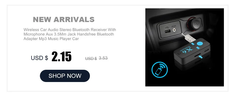 Handsfree AUX 3,5 мм приемник Bluetooth автомобильный комплект стерео аудио Музыка с автомобильным зарядным устройством для телефона usb зарядка для Siri пульт дистанционного управления