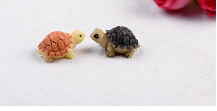 2 шт. мини модель черепахи Сказочный Сад миниатюрные DIY кукольный домик Террариум