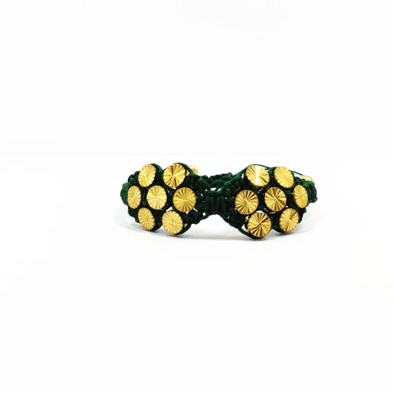 Модные женские туфли Jewelry цветок сливы Плетеный Браслеты флуоресцентный