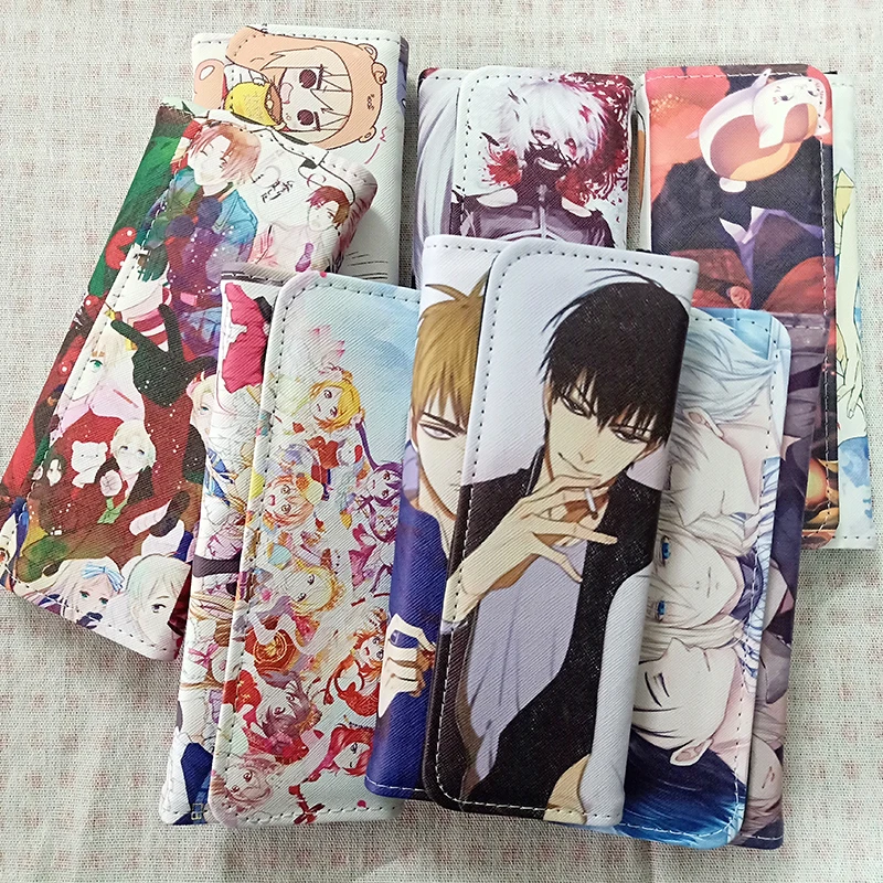 Аниме 19 дней Токийский Гуль Наруто Lovelive Hatsune Miku Yuri on Ice Natsume Yuujinchou кошелек портмоне ID/кредитный держатель для карт