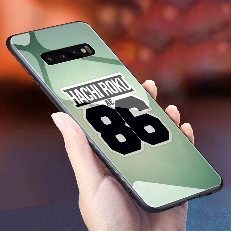 Стеклянный ТПУ чехол Lavaza initial d AE86 для Samsung Note 8 9 S7 S8 S9 S10 A10 A20 A30 A40 A50 A60 A70 Edge Plus |