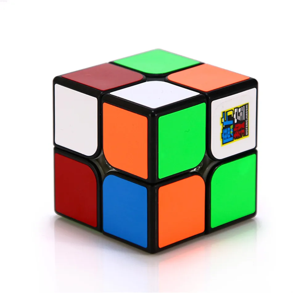 Moyu 2x2 кубик рубика класс MF2C волшебный куб 2 слоя черная наклейка пазл игрушки для