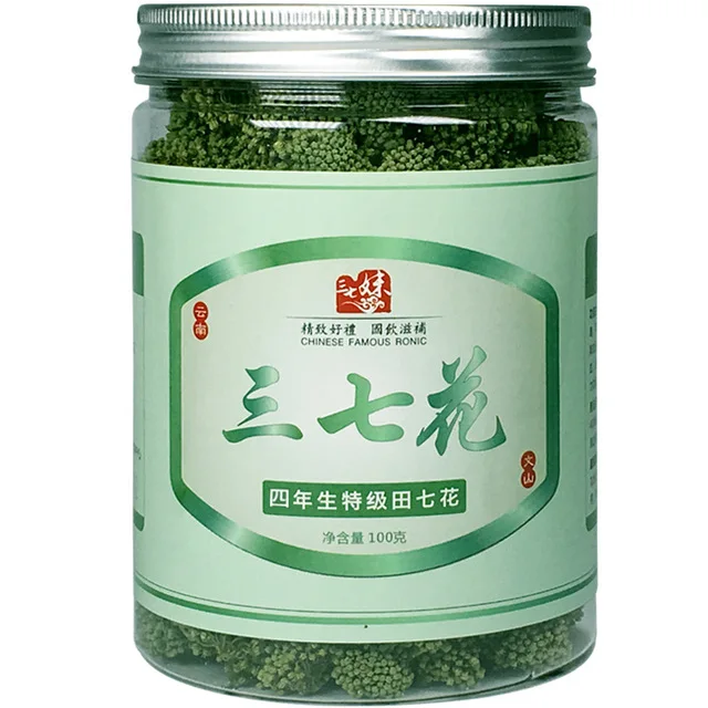 100g flower tea 500 г Высокое качество натуральный Юньнань Санки panax Notoginseng корень/экстракт саньки порошок DIY маска порошок выбрать - Цвет: 100g flower tea