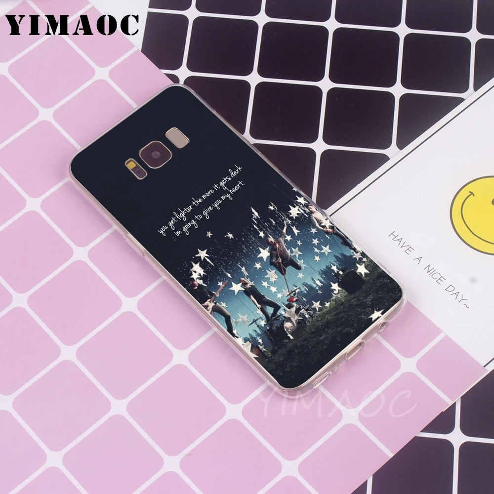 YIMAOC Coldplay мягкий чехол для Galaxy j3 j5 j6 j7 A5 2016 2017 A6 A9 2018 Примечание 8 9 S7 край S8 S9 S10 плюс