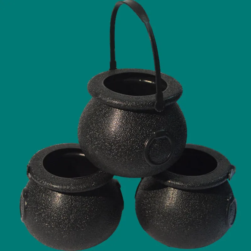 Новый декор для Хэллоуина черные и белые конфеты чайники ведьма колдрон Хэллоуин