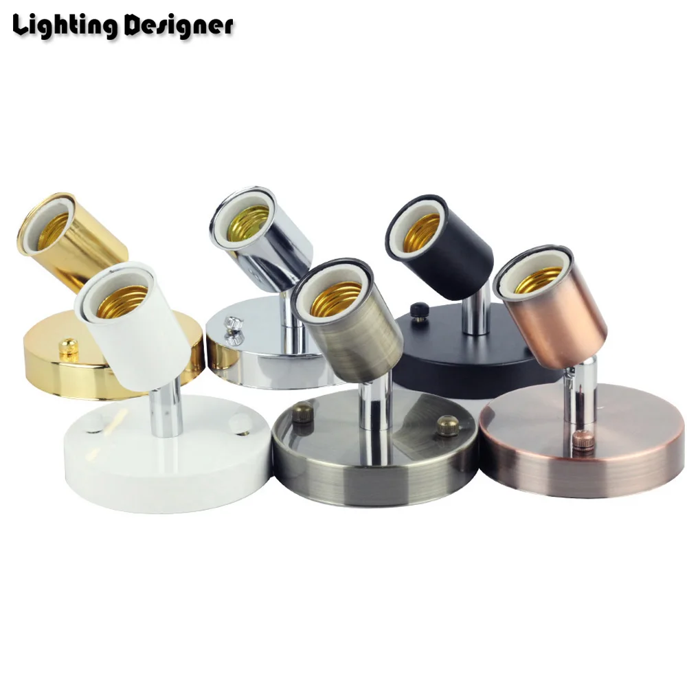 

Universal 180 Degree Steering E27 Lamp lamp base Holder High temperature resistant ceramic screw screw ceramic ceiling holder