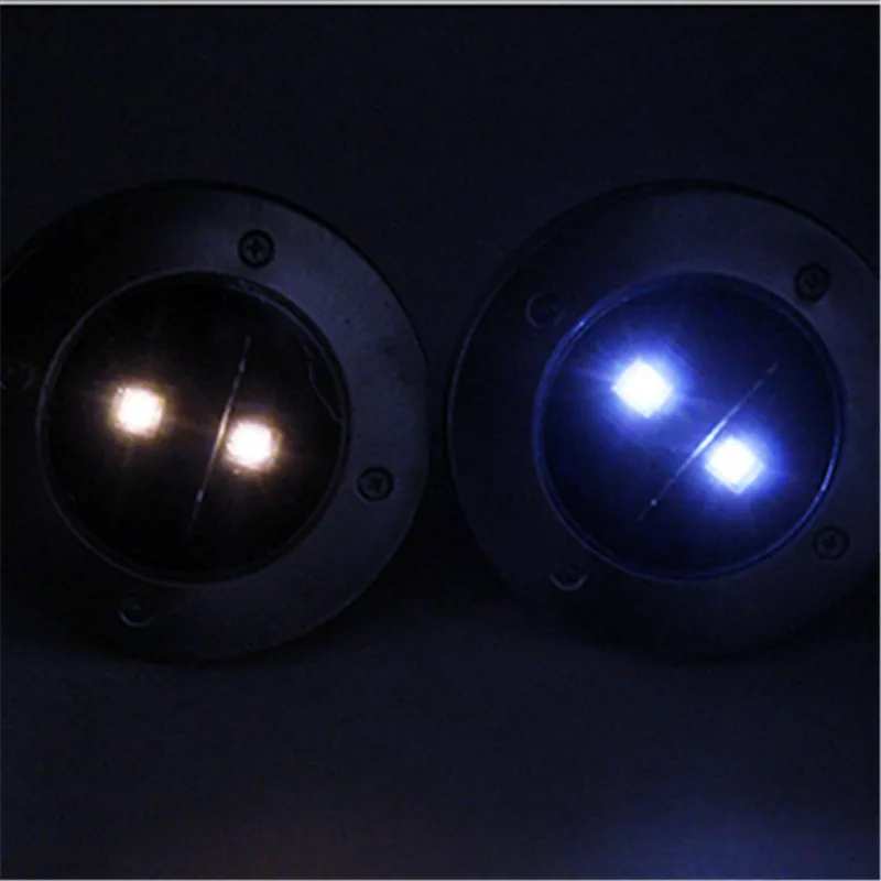 Luz De LED солнечной энергии похоронен газон огни Нержавеющая сталь новогоднее