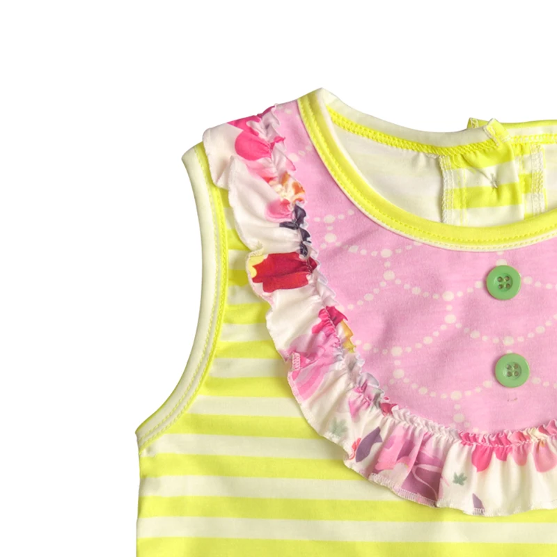 2019 г. летняя одежда для девочек Одежда маленьких эксклюзивные комплекты одежды