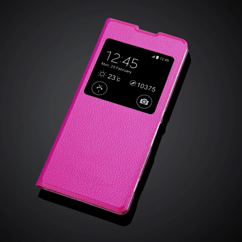 XA Fundas роскошный модный чехол для телефона для sony Xperia XA F3111& XA Dual F3112 F3113 откидной Чехол из искусственной кожи с окошком для просмотра - Цвет: rose