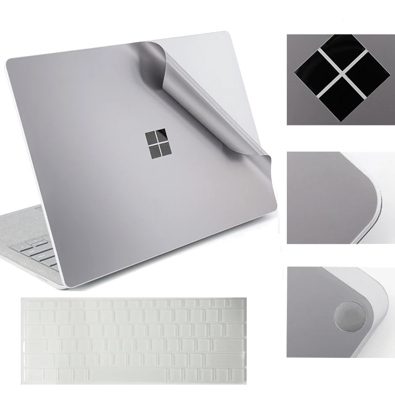 

Наклейка на весь корпус для Microsoft поверхности ноутбука, наклейка, пленка с точной посадкой клавиатуры, защитный чехол для корпуса компьютера
