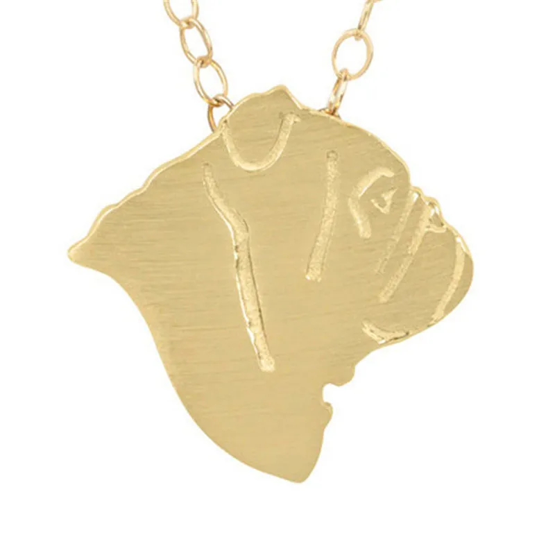 Ювелирные изделия в виде животных ожерелья с бульдогом колье металлический