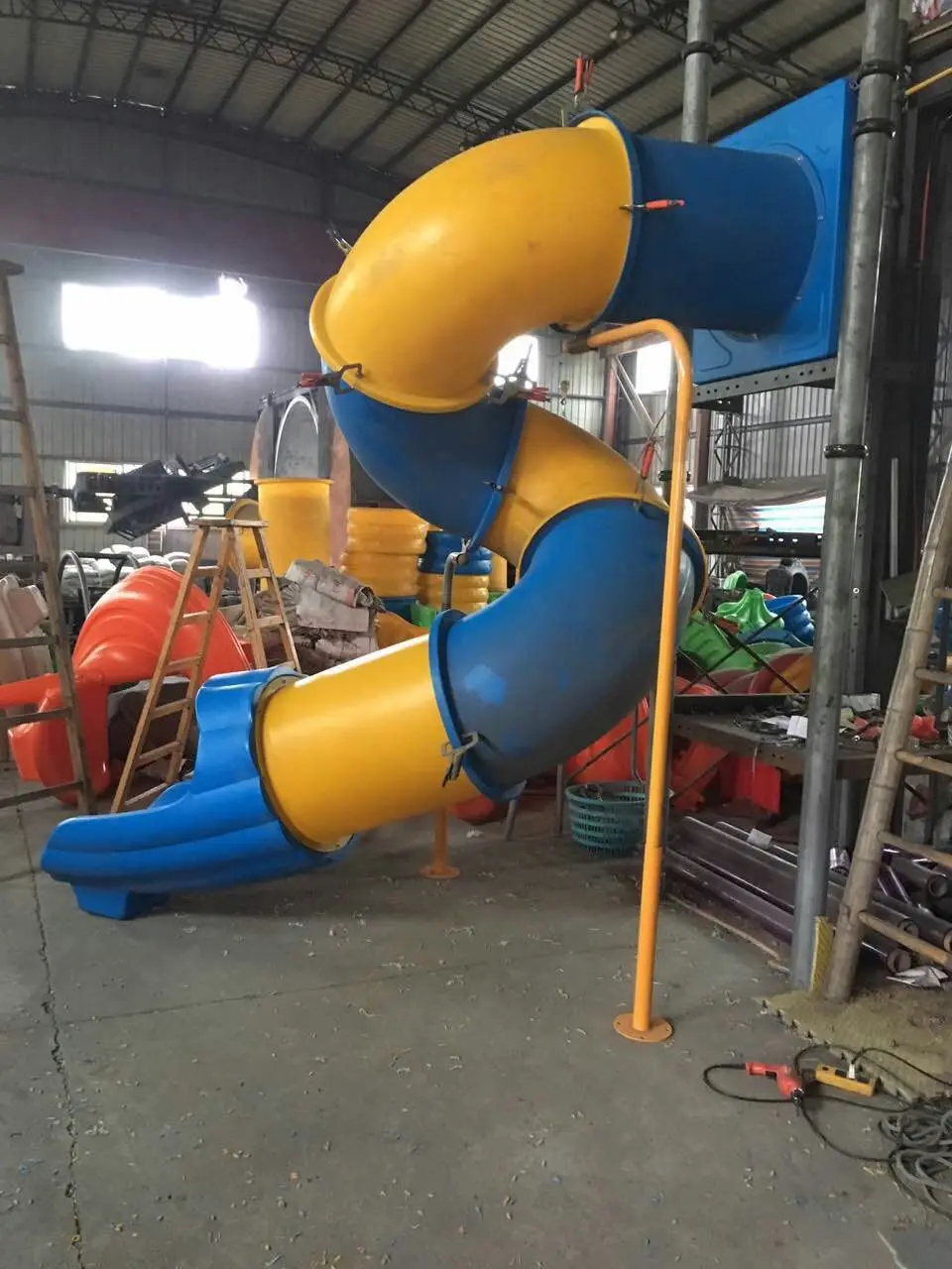 240CM S slide Изготовленная на заказ наружная/Внутренняя горка для игровой площадки, 2,4 м S труба пластиковая горка аксессуары, труба для аттракционов - Цвет: 240CM S slide