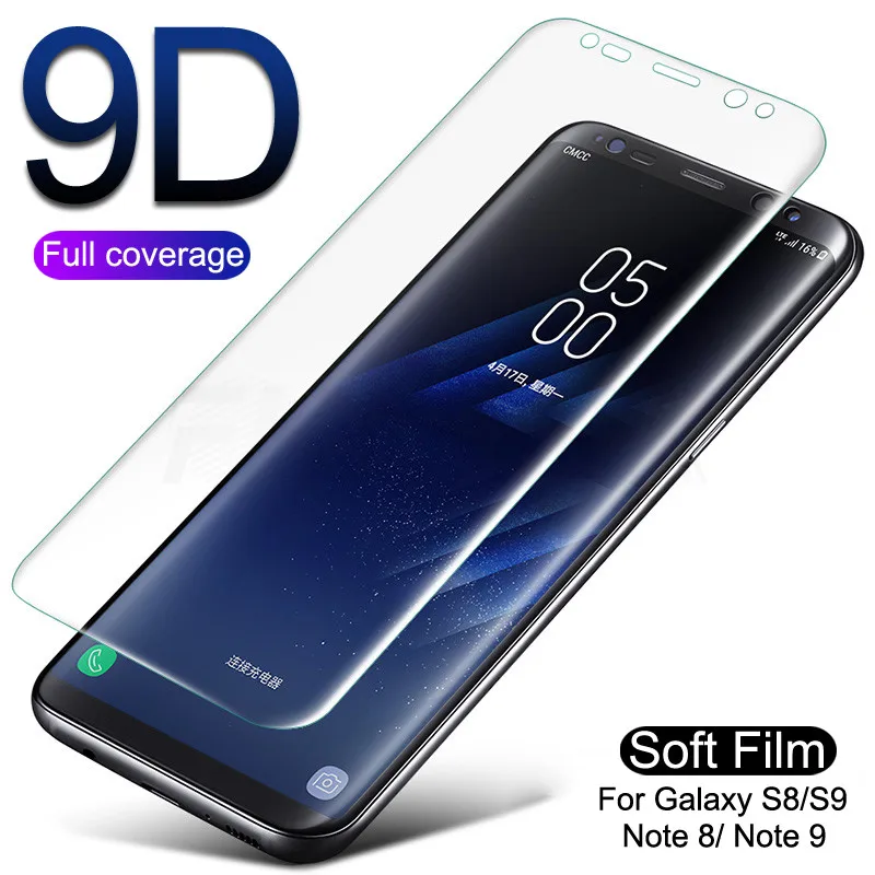 9D полное покрытие экрана Защитная пленка для samsung Galaxy S9 S8 S6 S7 Edge S8 S9 Plus мягкая защитная пленка(не закаленное стекло