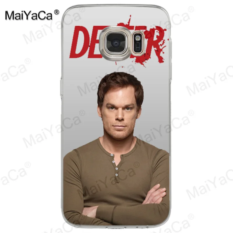 MaiYaCa ТВ шоу Dexter Morgan класса люкс качества прозрачный мягкий для телефона чехол для Samsung Galaxy S8 s7 edge s6 edge plus s5 s9 чехол