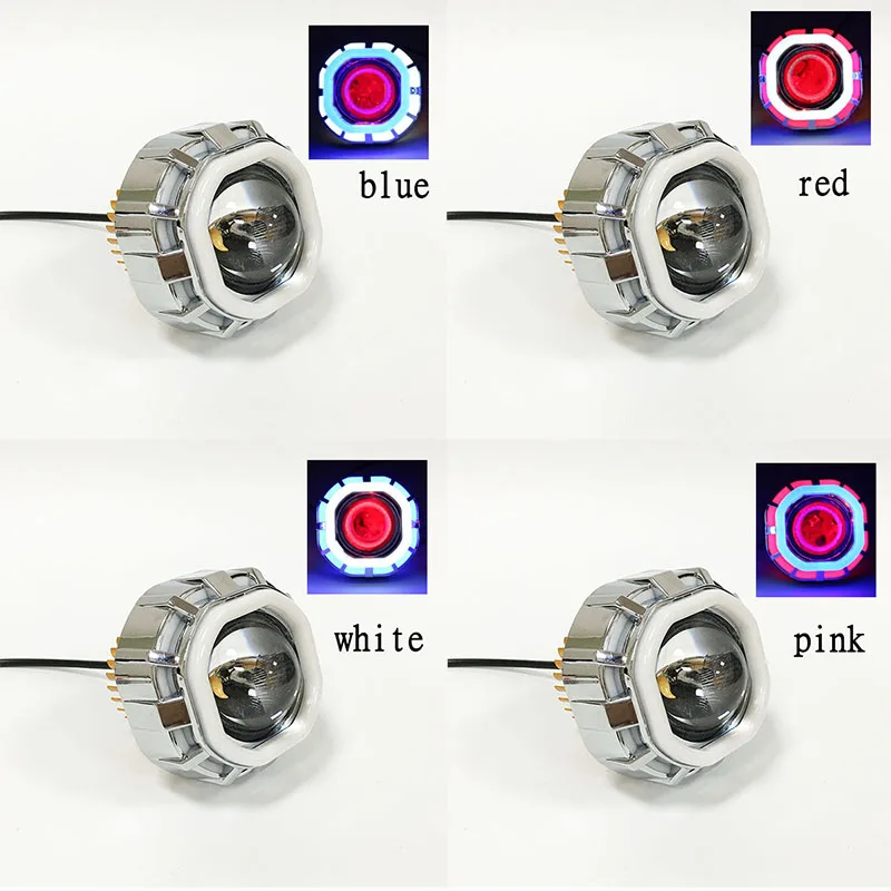 Фары для мотоцикла светодиодная мотоциклетная цветная вспомогательная лампа 12 В