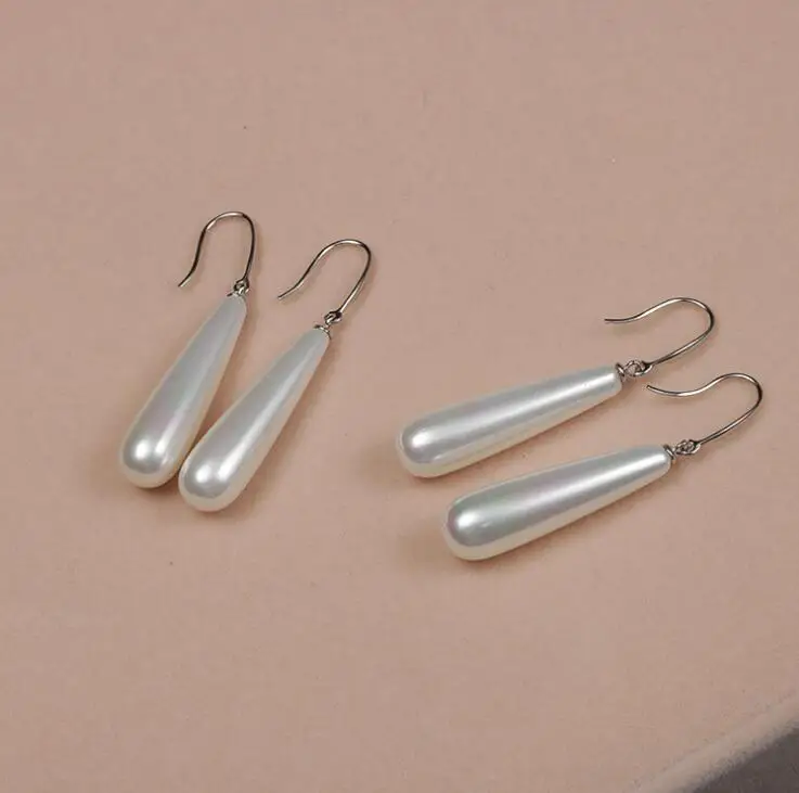 Женские серьги с натуральным жемчугом простые жемчужные для глубоководных