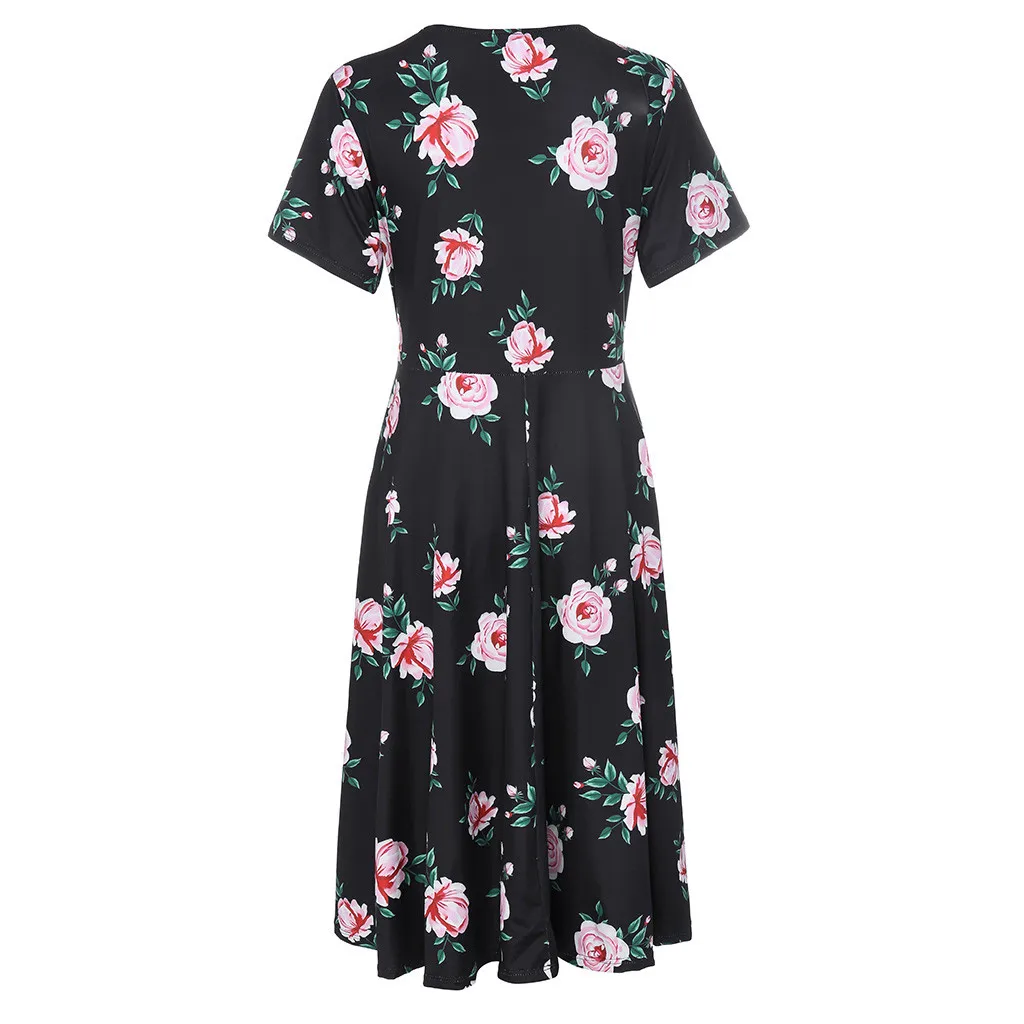 Женское пляжное платье с цветочным принтом модные летние платья в стиле бохо