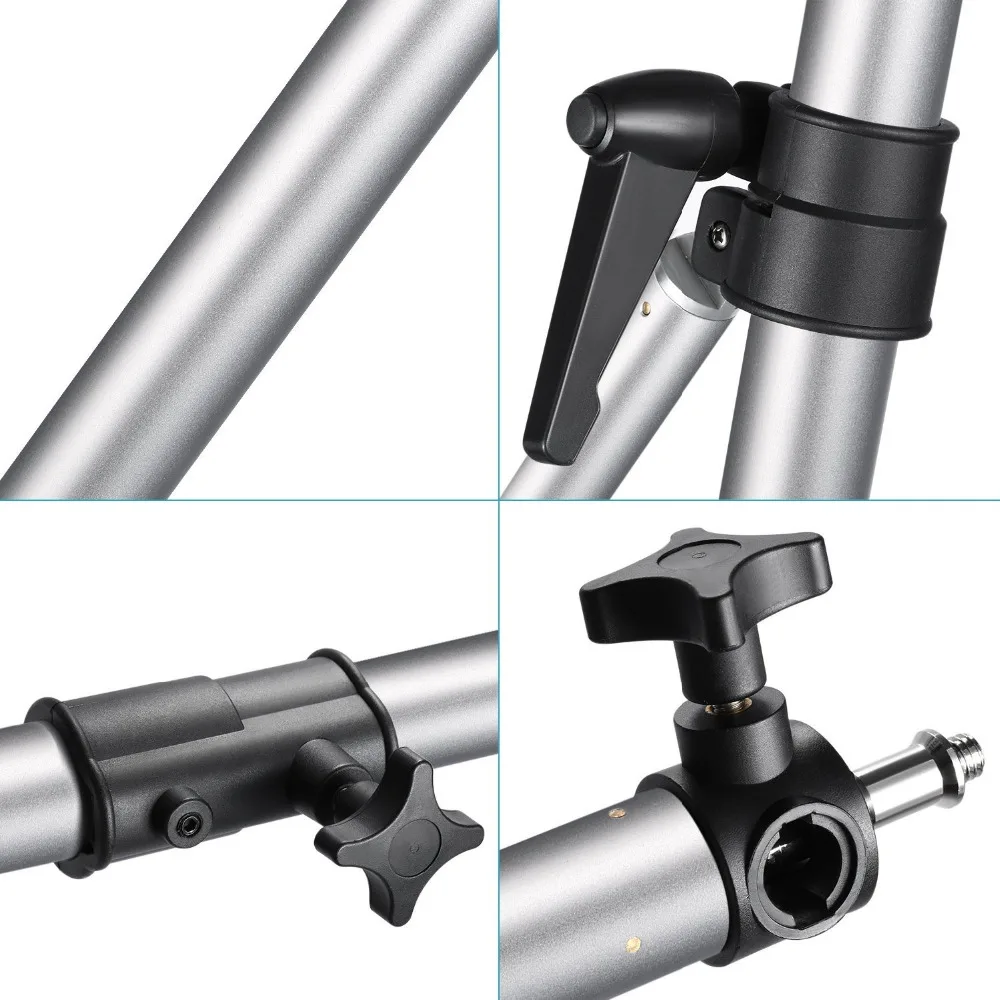 

Neewer Max Length 49"/125cm Wall Mounting Boom Arm for Photography Studio Video Lights, Monolights, Umbrellas, Reflectors