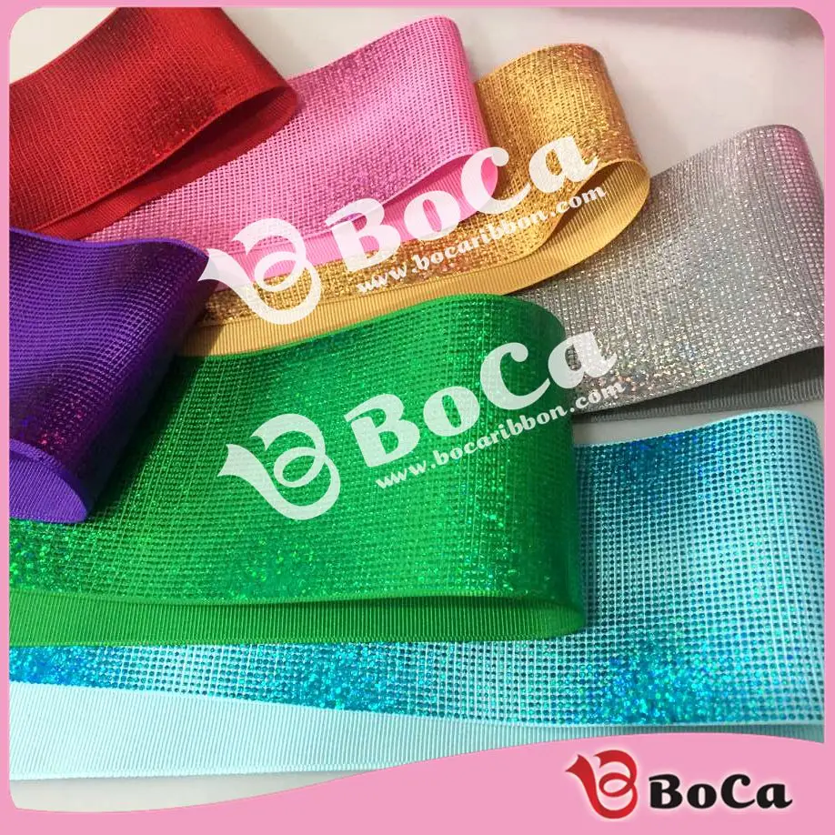 Новое поступление фольги 3 &quot75 мм BOCA holagram grosgrain лента много цветов на выбор 100