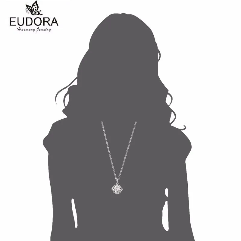 Eudora 18 мм Сердце Дерево жизни гармония бола кулон красочный колокольчик шар Ангел звонящий живот бола Ожерелье для женщин ювелирные изделия
