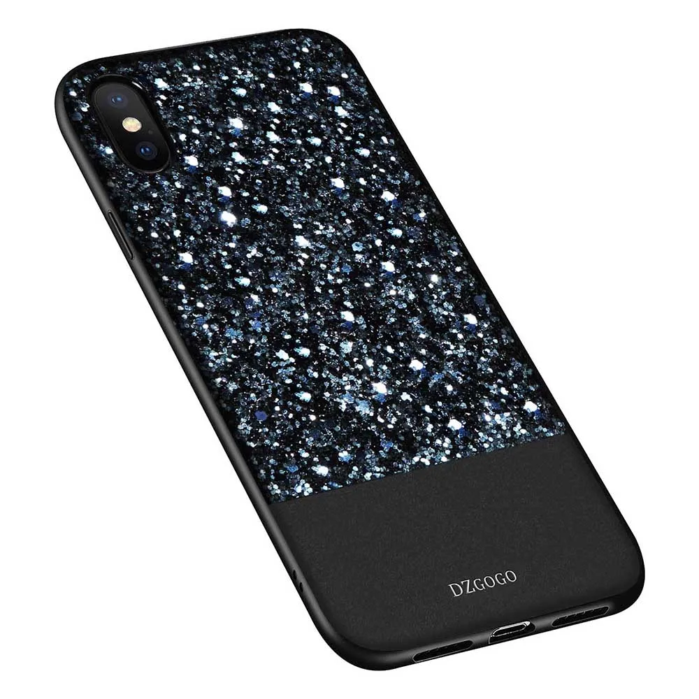 Для Apple iPhone X для iPhone 10 чехол PU блестящий кожаный чехол для Apple iPhone X для iPhone 10 чехол Капа шикарный стиль DZgogo