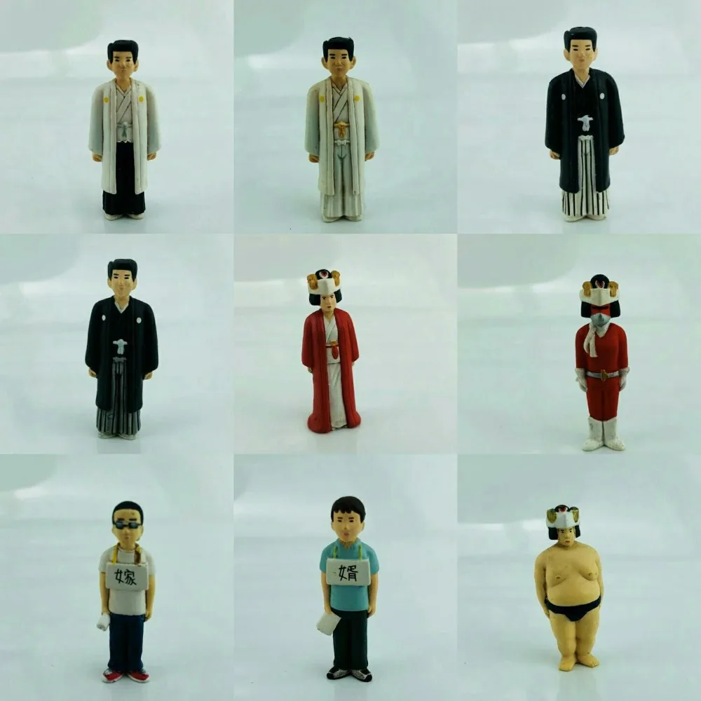 

mini pvc figure Japan Shenhoufu family model 9pcs/set