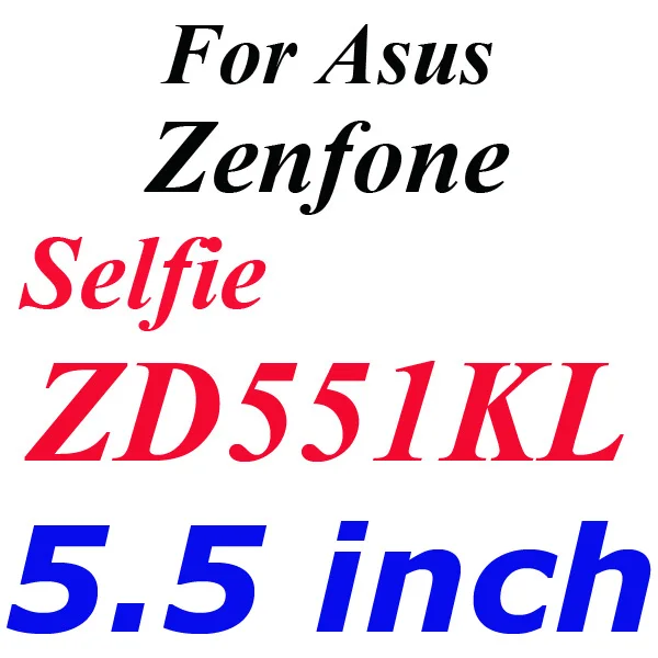 Защитное стекло из закаленного стекла для Asus Zenfone 2 Laser ZE500KL ZE550KL A450CG Zenfone Max C Go Selfie - Цвет: Selfie ZD551KL