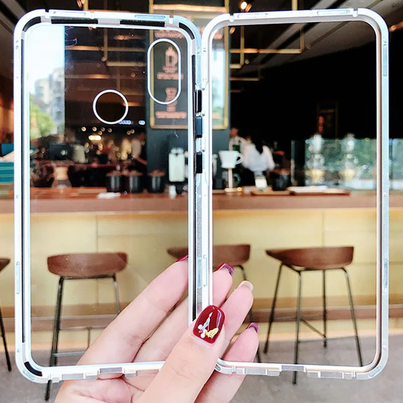 Магнитное закаленное стекло чехол для телефона для Xiaomi mi 9 8 SE mi 9 A1 6X Pocophone F1 задняя крышка для Red mi 6A Примечание 5 6 7 Pro Coque Капа