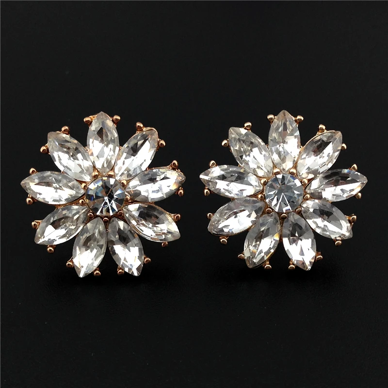 11 шоппинг фестиваль Роскошный белый горный хрусталь Вода капель золотой цвет