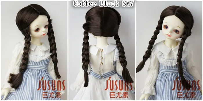 JD103 1/3 BJD кукольные парики SD средний пробор пони синтетический мохеровый парик Размер 8-9 дюймов 9-10 дюймов модные аксессуары для кукол