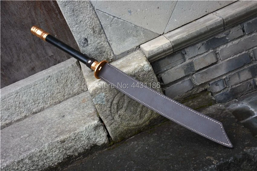 Стальной боевой нож с ручкой китайский ушу Broadsword меч кунгфу Дао высокого клинок