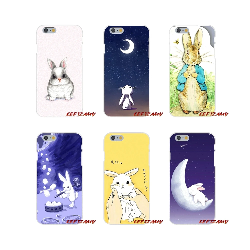 Силиконовый чехол для Samsung Galaxy A5 A6S A7 A8 A9S Star J4 J6 J7 J8 Prime Plus 2018 Moon Bunny rabbit стильный