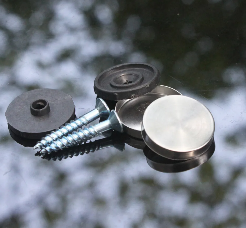 16 мм Диаметр крышки из нержавеющей стали декоративные зеркальные винты 100 шт|cap