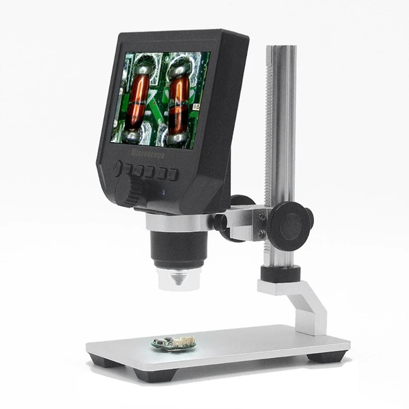 

G600 600X LCD Display Electronic Microscope Zoom 3.6MP Portable LED Digital Video Microscope With Aluminum Alloy Stent
